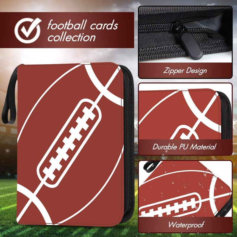 Kitoyz 720 Pockets Football Card Binder with Sleeves fit for Baseball Cards  Trading Cards Album Cards Holder Protectors Set Fit for Game Card  Sports  Football Card - Image 2